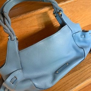 Cole Haan leather light blue handbag